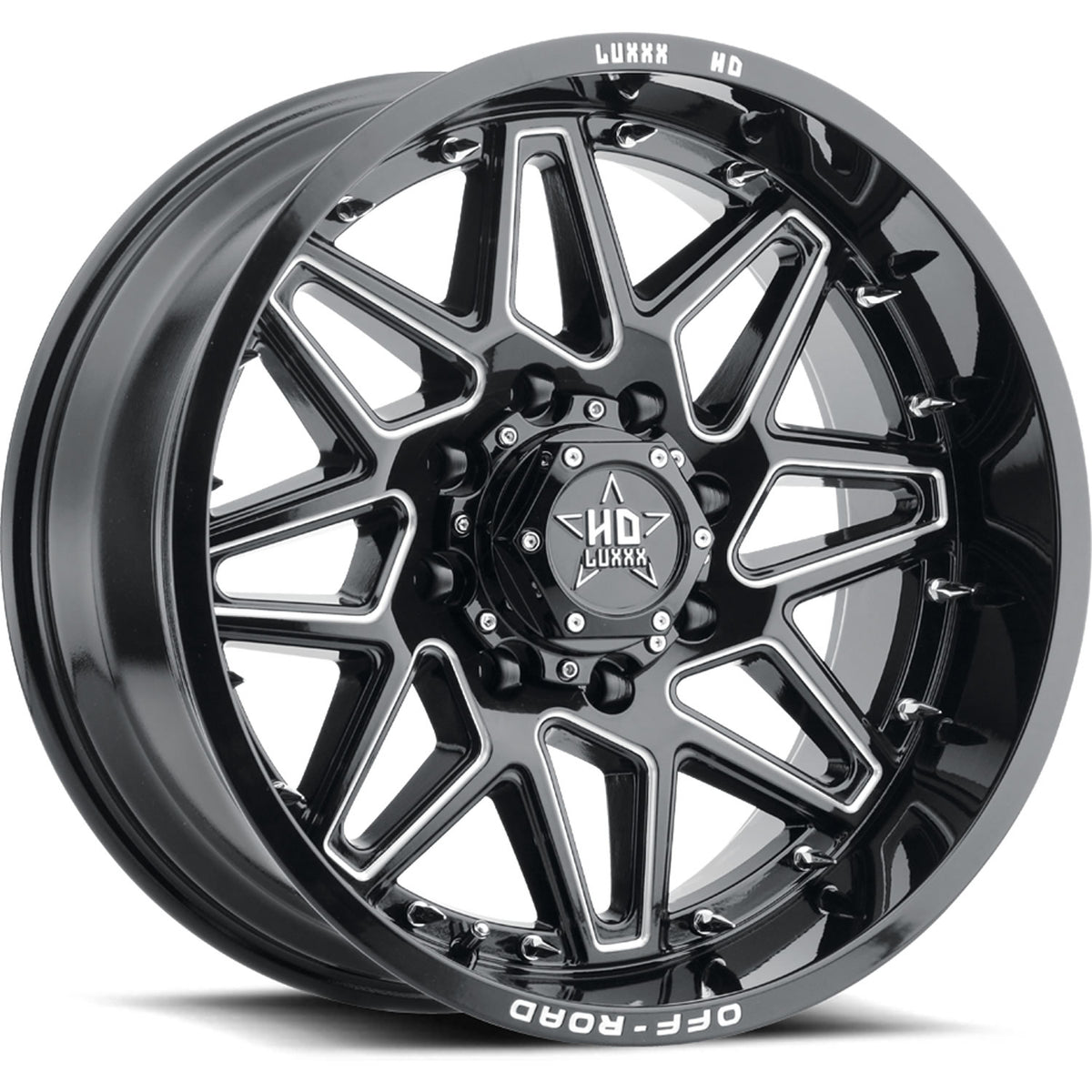 Luxxx HD LHD17 Black Milled Wheel