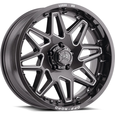 Luxxx HD LHD17 Gray Milled Wheel