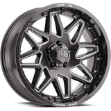 Luxxx HD LHD17 Gray Milled Wheel