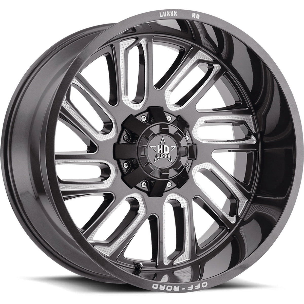 Luxxx HD LHD18 Gray Milled Wheel