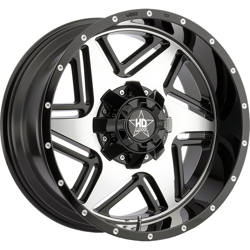 Luxxx HD LHD2 Black Machined Wheel