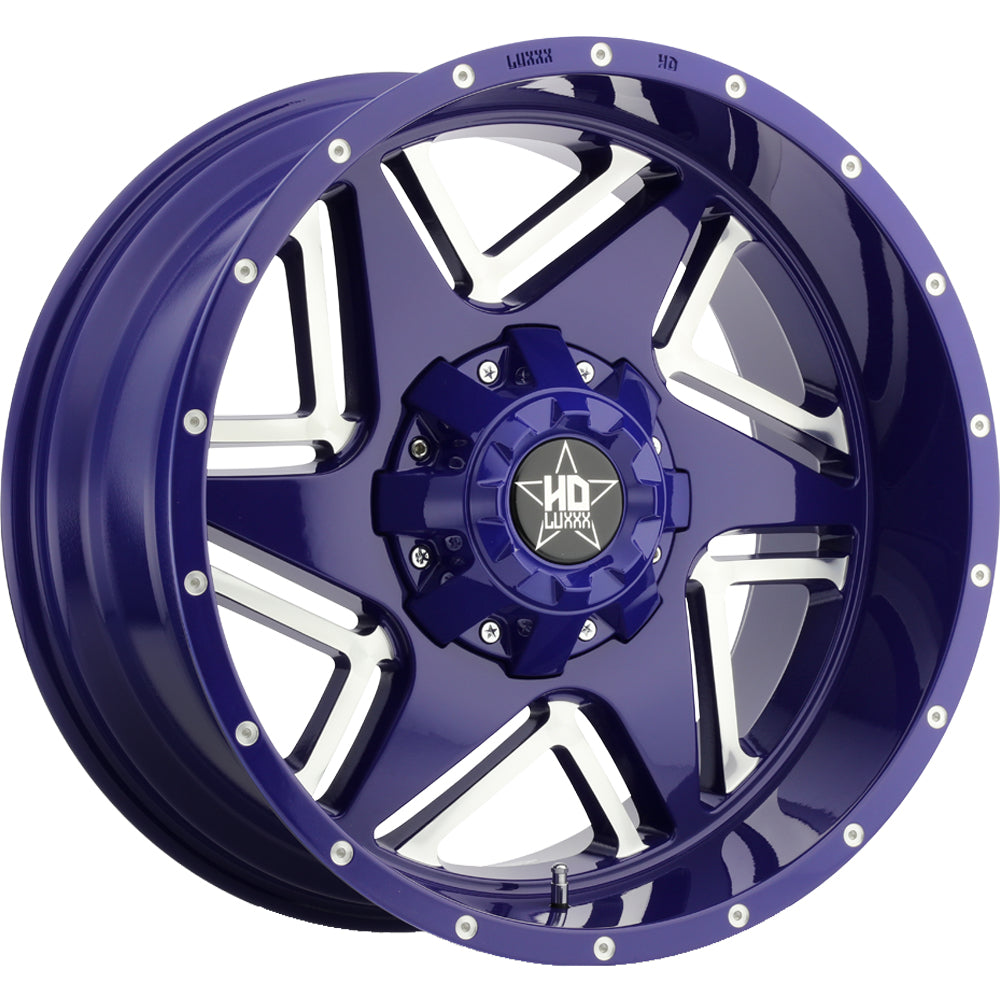 Luxxx HD LHD2 Blue Milled Wheel