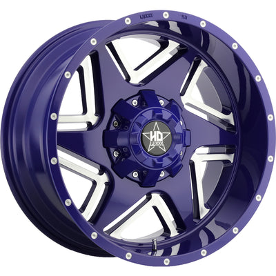 Luxxx HD LHD2 Blue Milled Wheel