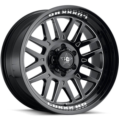 Luxxx HD LHD20 Black Milled Wheel