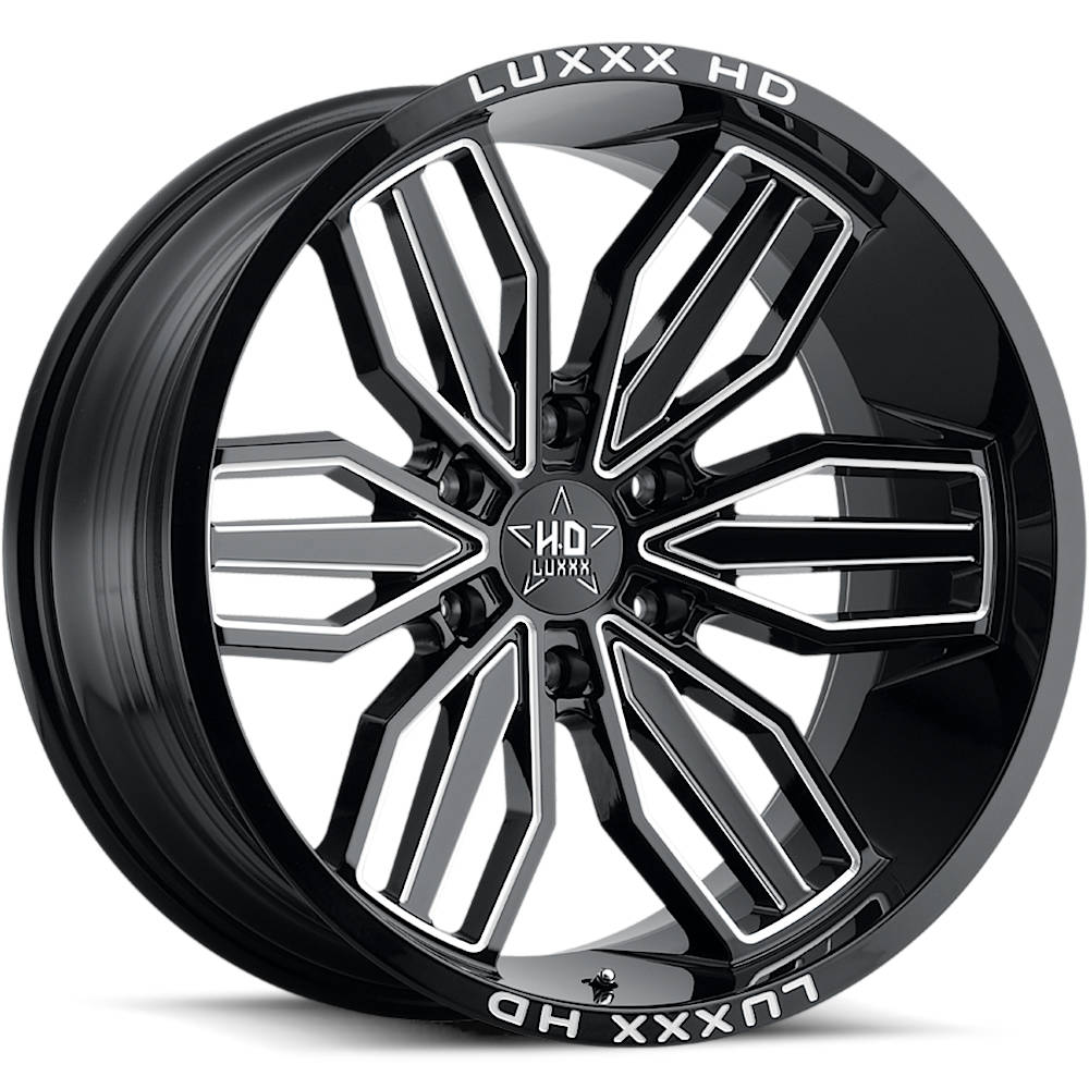 Luxxx HD LHD21 Black Milled Wheel