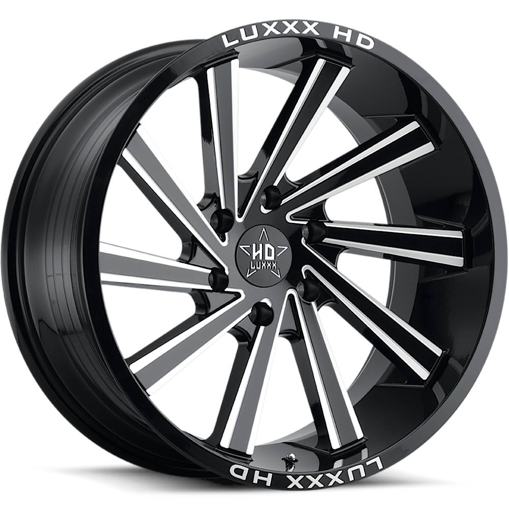 Luxxx HD LHD22 Black Milled Wheel
