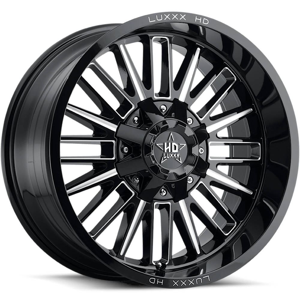 Luxxx HD LHD23 Black Milled Wheel