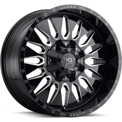 Luxxx HD LHD24 Black Milled Wheel