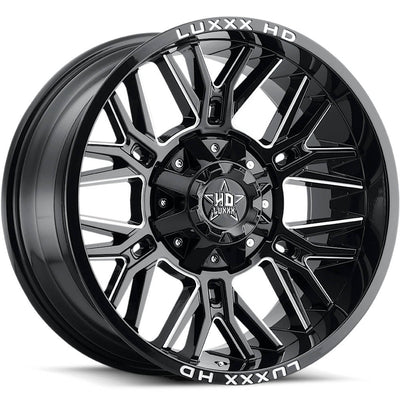 Luxxx HD LHD25 Black Milled Wheel