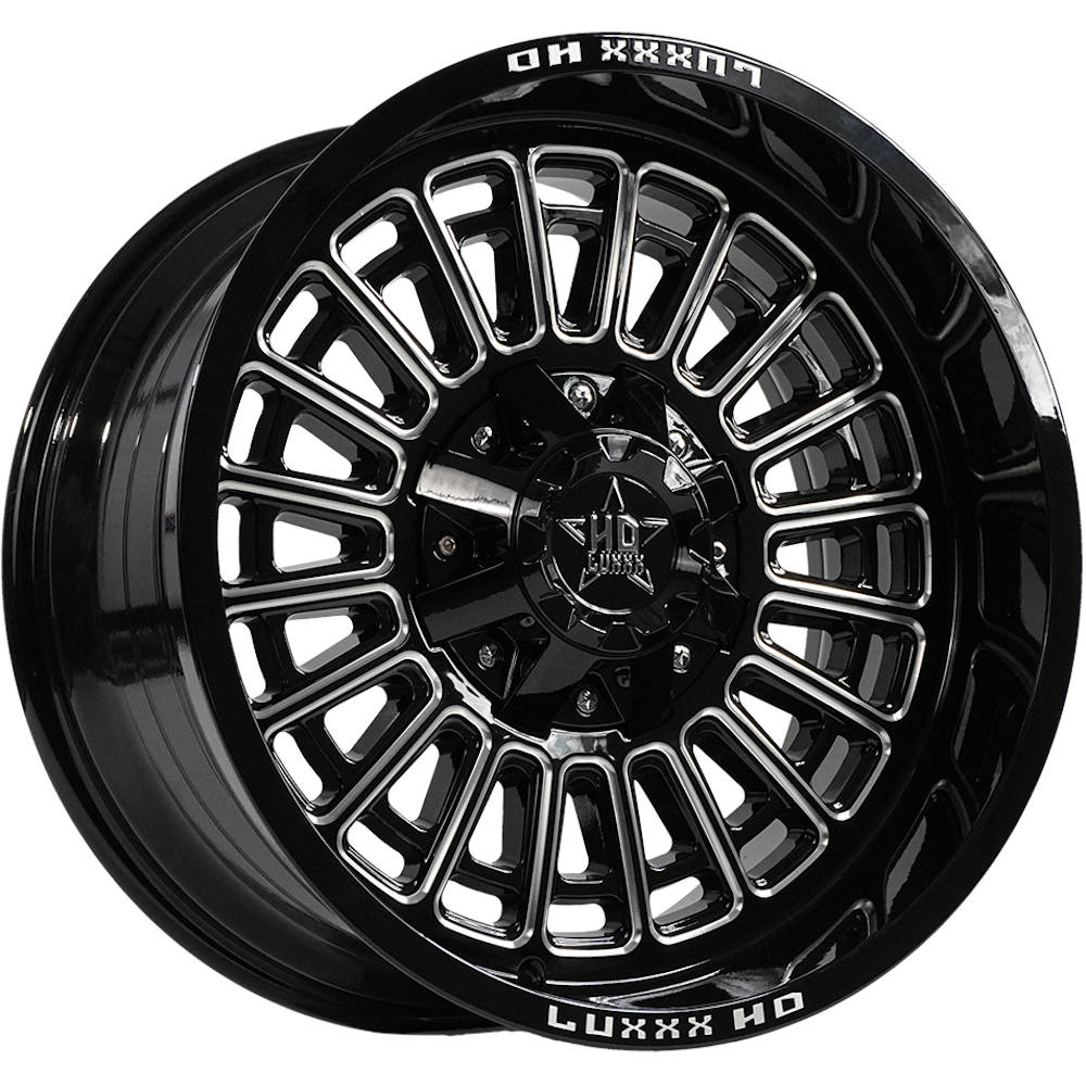 Luxxx HD LHD27 Black Milled Wheel