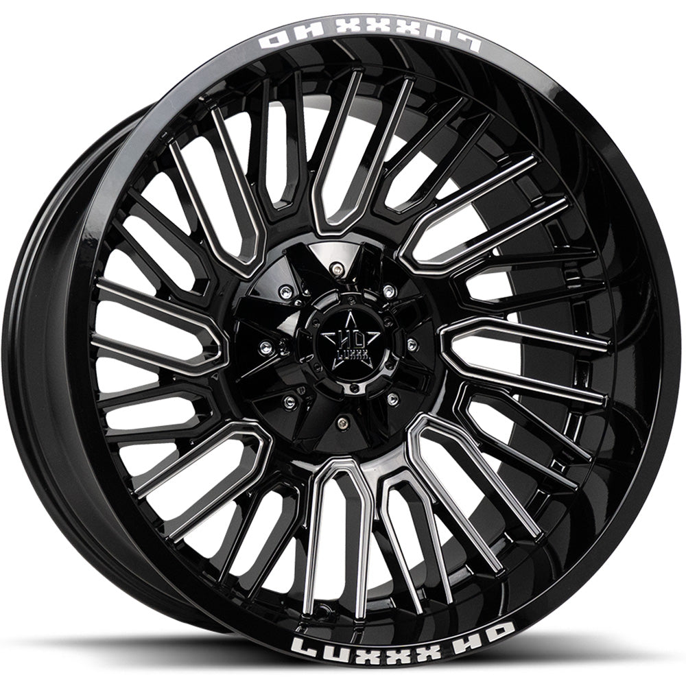 Luxxx HD LHD28 Black Milled Wheel
