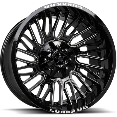 Luxxx HD LHD28 Black Milled Wheel