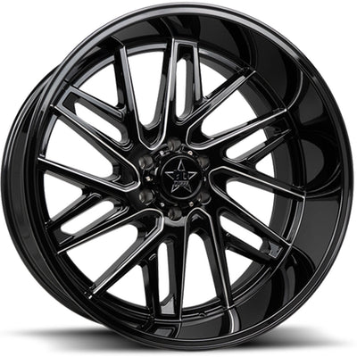 Luxxx HD LHD29 Black Milled Wheel