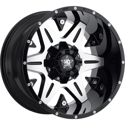 Luxxx HD LHD3 Black Machined Wheel