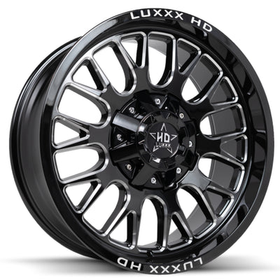 Luxxx HD LHD34 Black Milled Wheel