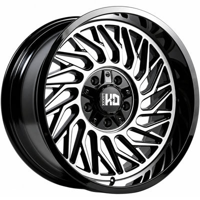 Luxxx HD LHD46 Black Machined Wheel