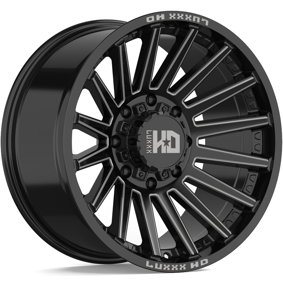 Luxxx HD LHD47 Black Milled Wheel