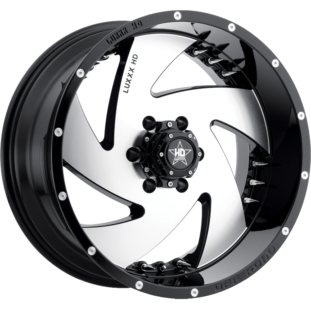 Luxxx HD LHD6 Black Machined Wheel