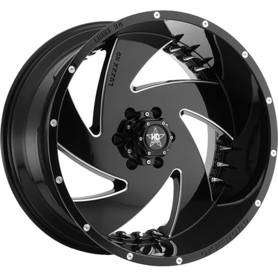 Luxxx HD LHD6 Black Milled Wheel