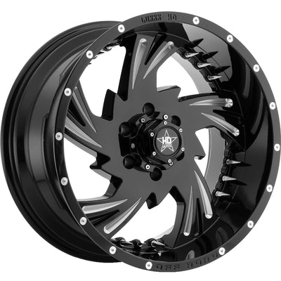 Luxxx HD LHD7 Black Milled Wheel