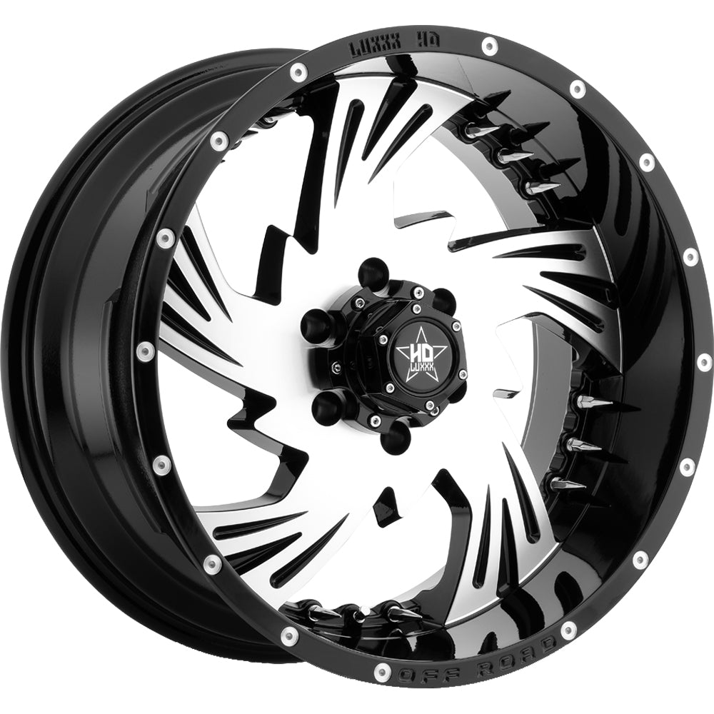 Luxxx HD LHD7 Black Machined Wheel