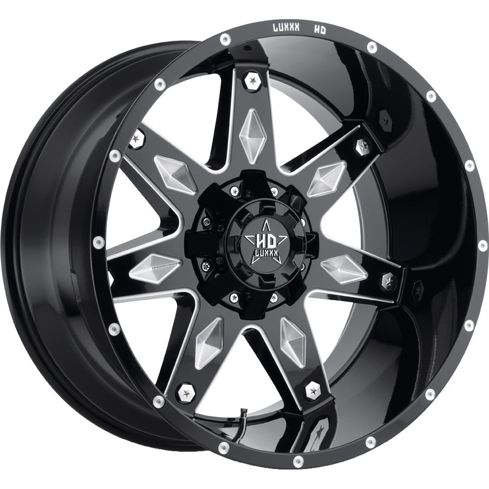 Luxxx HD LHD9 Black Milled Wheel