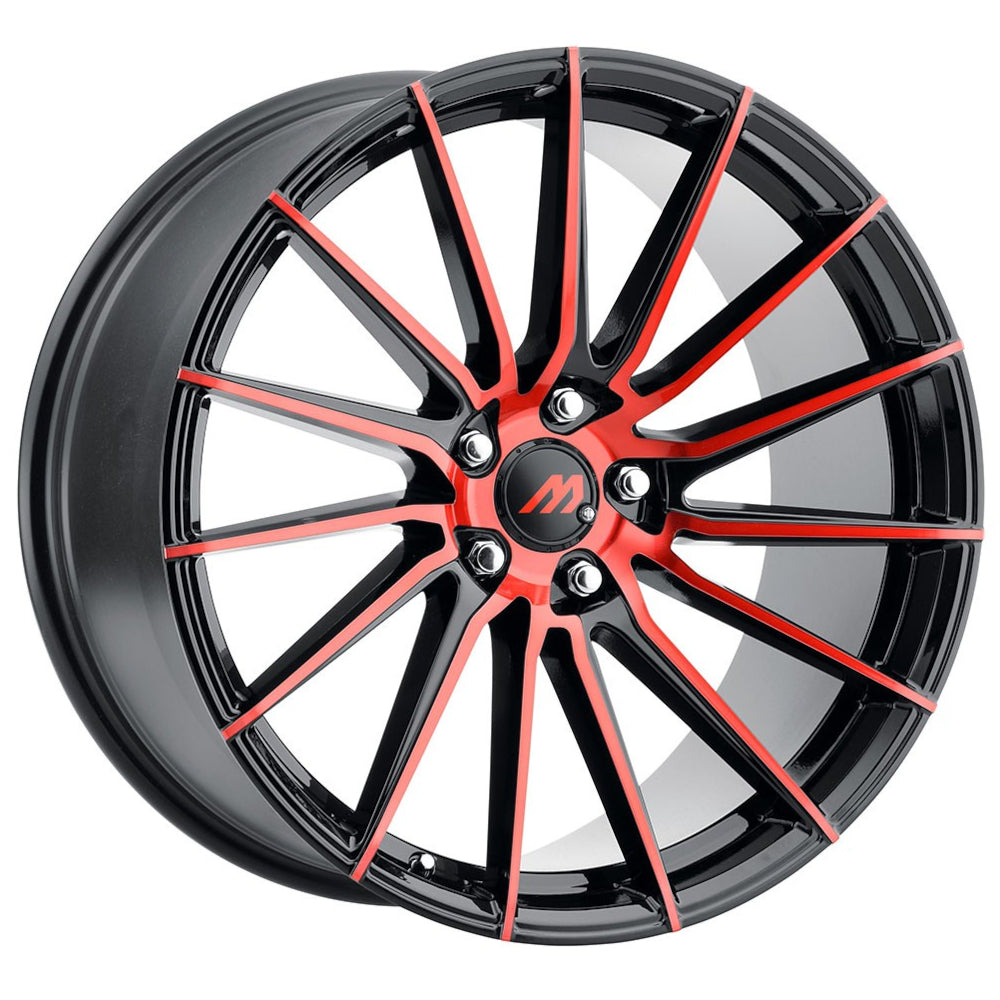 Mach ME19 Black Red Machined Wheel