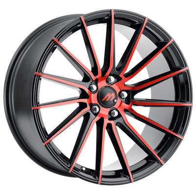 Mach ME19 Black Red Machined Wheel