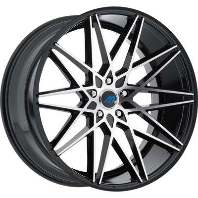 Mach ME20 Black Machined Wheel