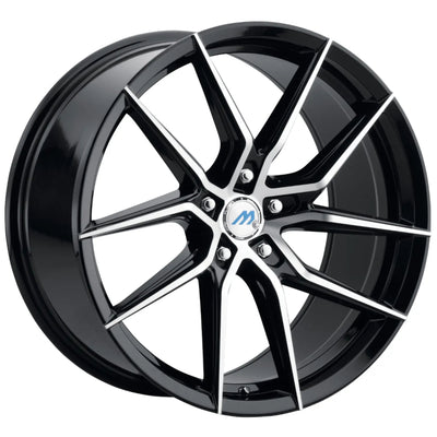 Mach ME6 Black Machined Wheel