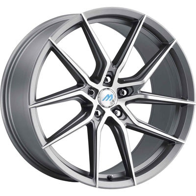 Mach ME6 Gray Machined Wheel