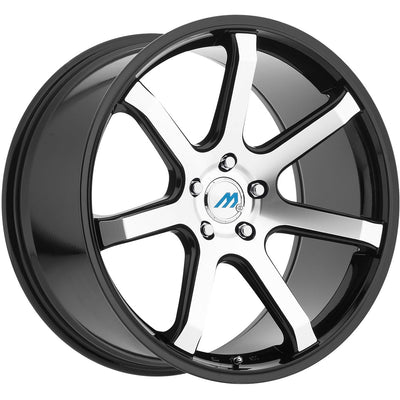 Mach ME7 Black Machined Wheel