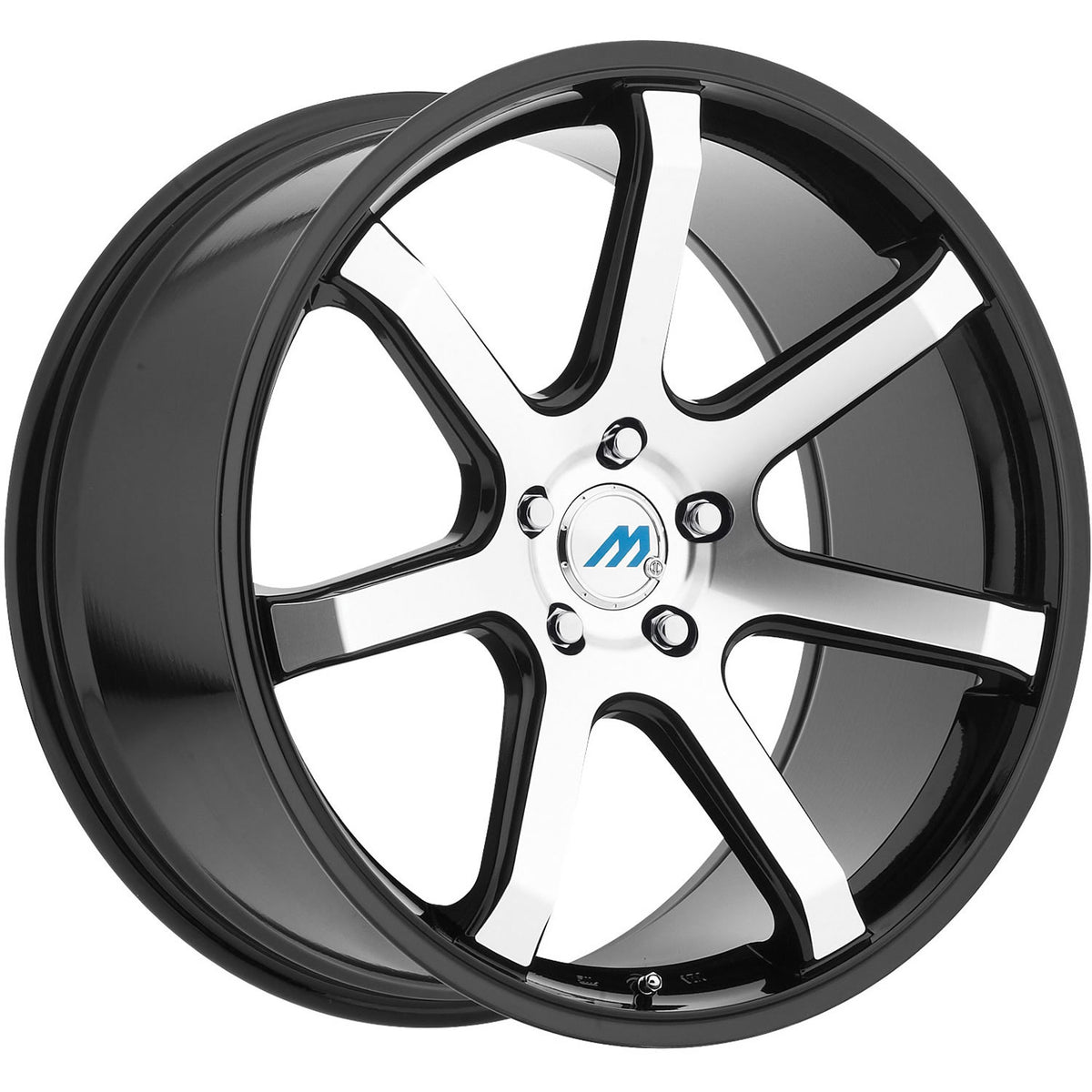 Mach ME7 Black Machined Wheel