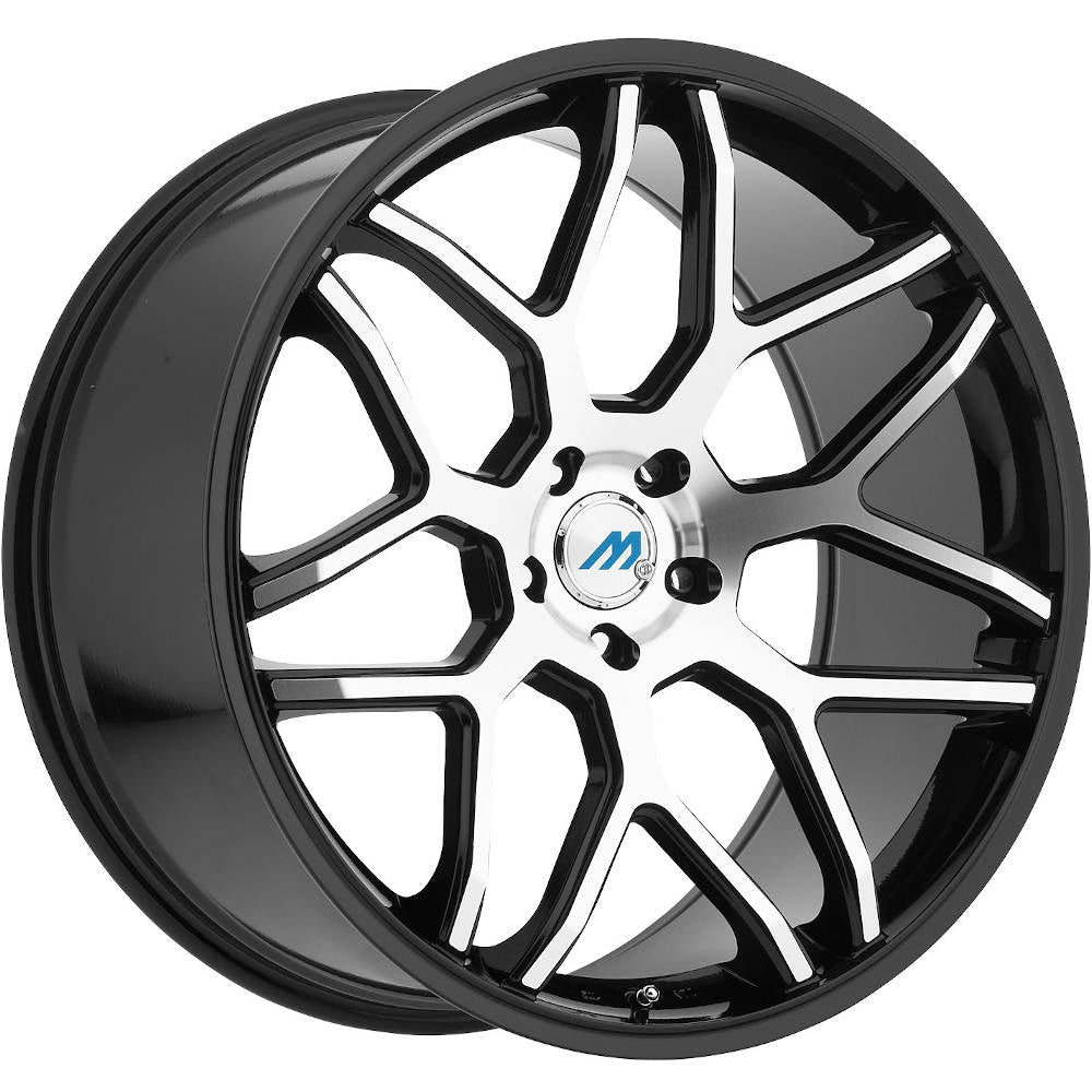 Mach ME8 Black Machined Wheel
