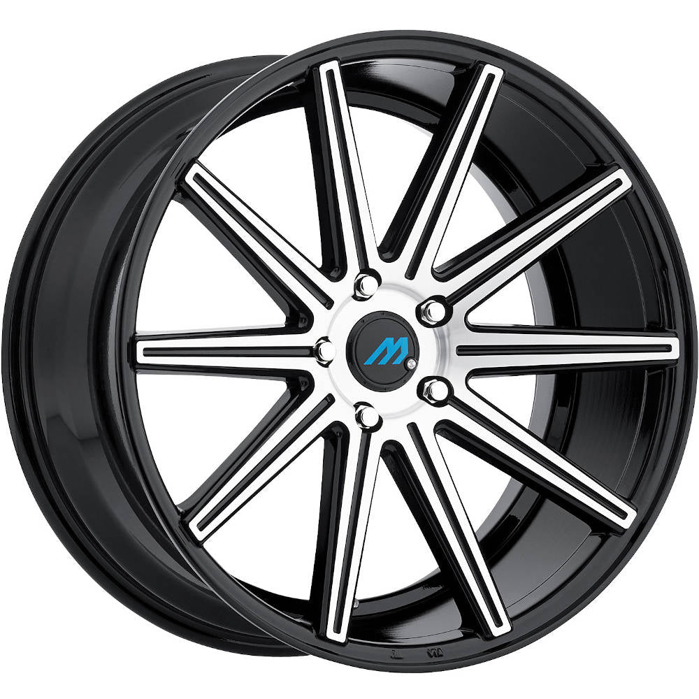 Mach ME9 Black Machined Wheel
