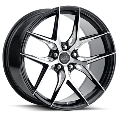 Mach MF12 Black Machined Wheel
