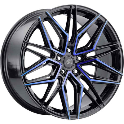 Mach MF6 Black Red Machined Wheel