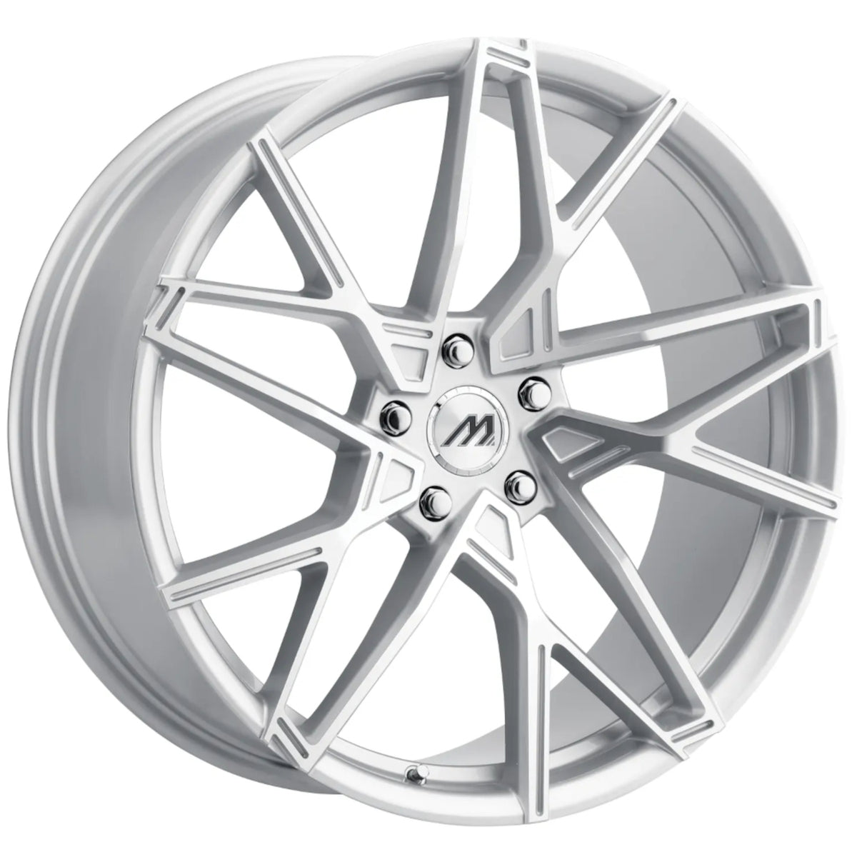Mach MF7 20x9 +35 Silver Machined