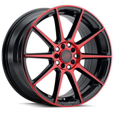 Mach MP43 Black Red Machined Wheel