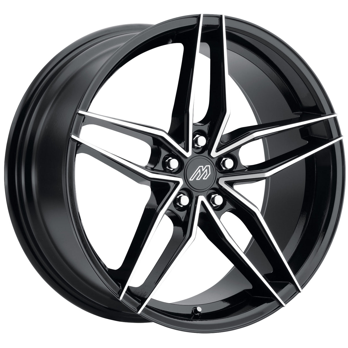 Mach MP51 Black Machined Wheel