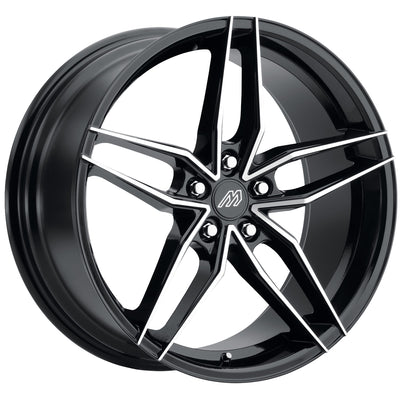 Mach MP51 Black Machined Wheel