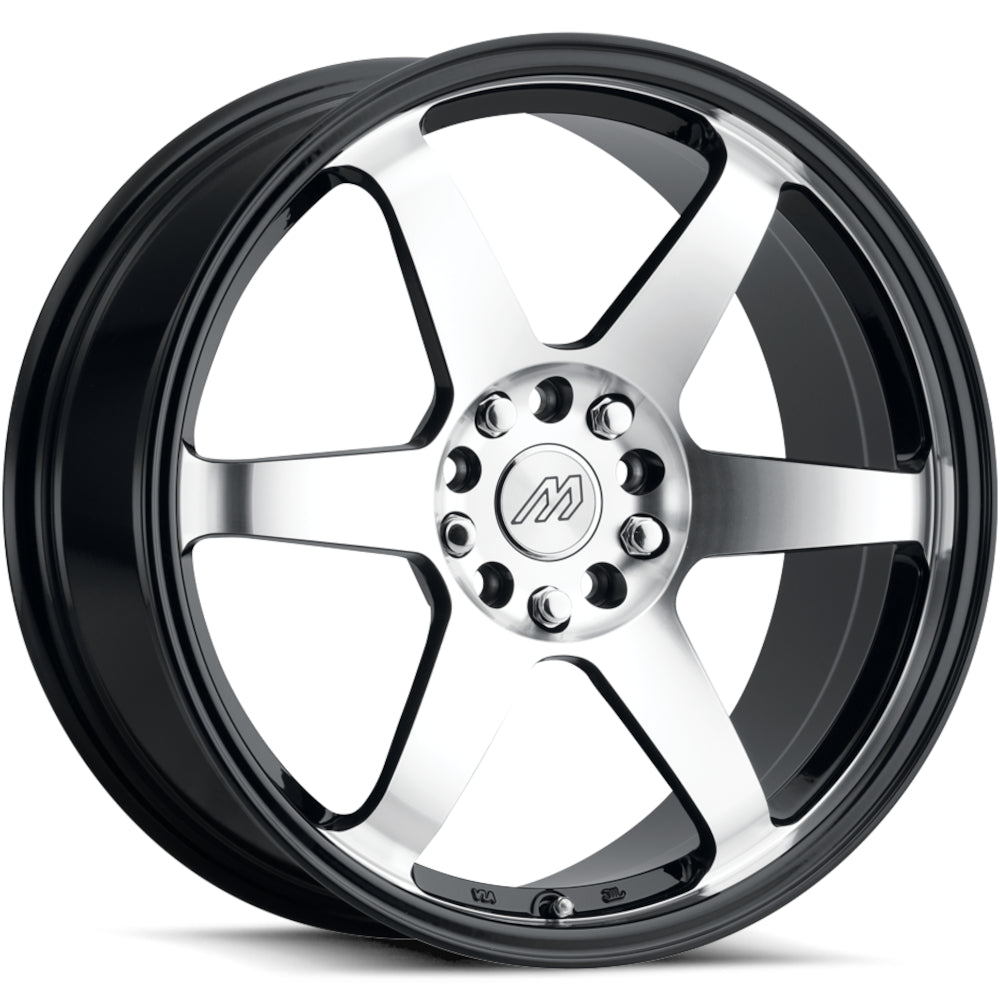 Mach MP60 Black Machined Wheel