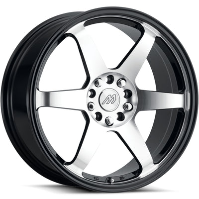Mach MP60 Black Machined Wheel