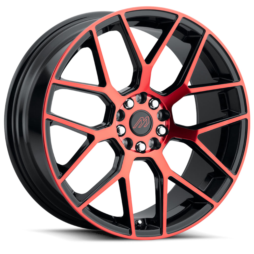 Mach MP74 Black Red Machined Wheel