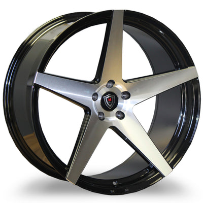 Marquee Luxury M1001 Black Machined Wheel