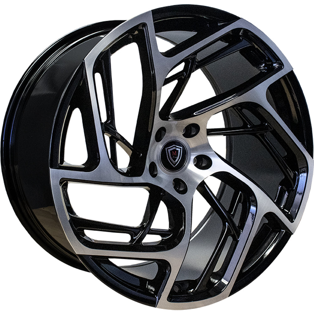 Marquee Luxury M1002 Black Machined Wheel