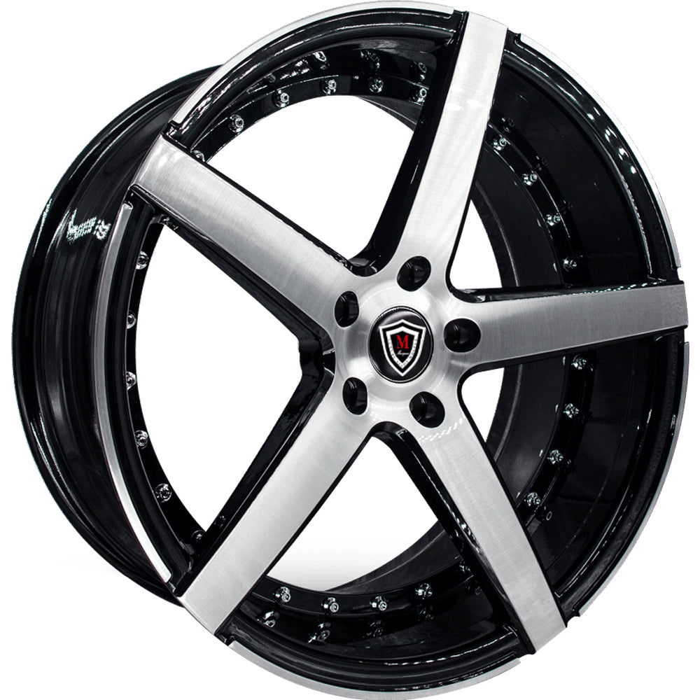 Marquee Luxury M3226 Black Machined Wheel