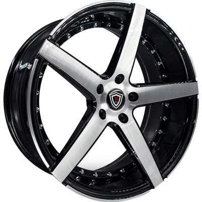 Marquee Luxury M3226 Black Machined Wheel