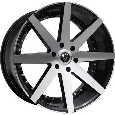 Marquee Luxury M3226B Black Machined Wheel