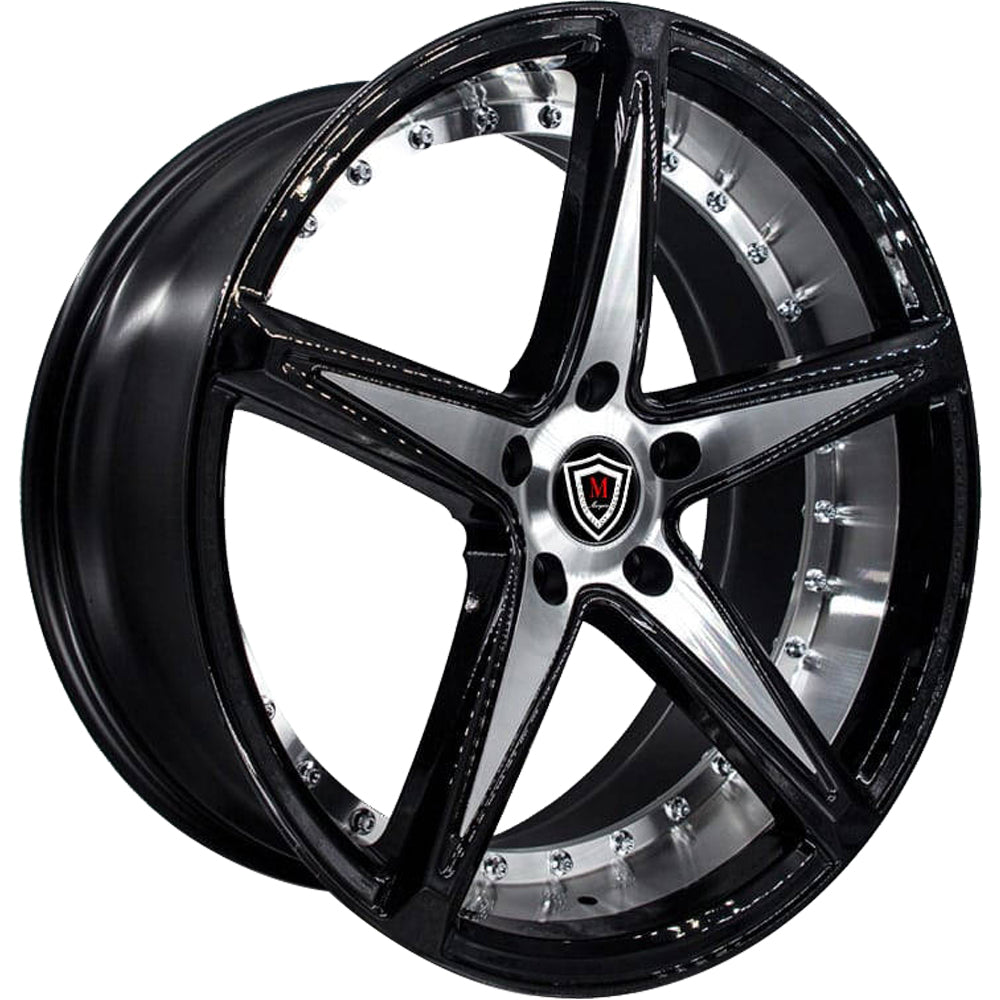 Marquee Luxury M3248 Black Machined Wheel